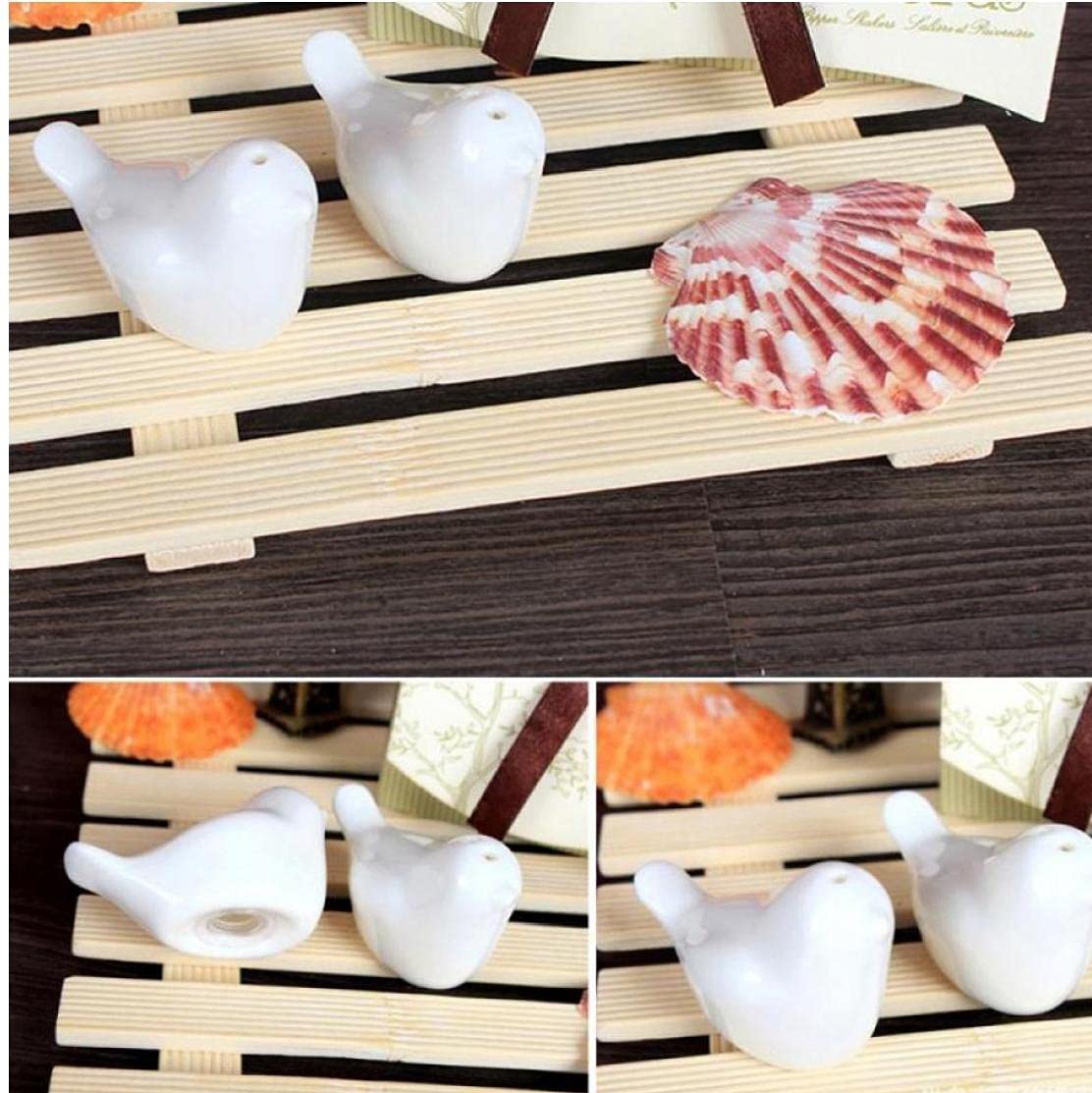 Froiny 2pcs Love Doves Birds Salt and Pepper Shakers Kitchen DÃcor Wedding Ceramic Gift,White,3.5cmx6cm