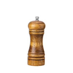 uuyyeo wooden pepper grinder mill manual salt grinder refillable pepper mill shaker spice grinder with adjustable coarseness 5 inch