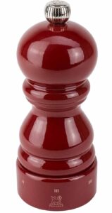 peugeot paris u'select 5-inch pepper mill, red lacquer