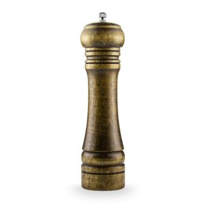 digitblue wood pepper grinder, capstan pepper mill ceramic rotor with strong adjustable coarseness, wood pepper grinder 8 inch hand operated