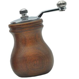 LUOZZY Wooden Manual Pepper Grinder Pepper and Salt Grinder Wood Pepper Grinding Mill Tool for Kitchen - Small