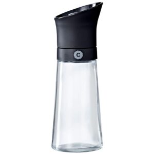 crushgrind kala salt, pepper, herb or spice grinder - fully adjustable - glass (6.69 inches / black plastic)