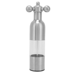 pepper mill,stainless steel adjustable coarseness pepper grinder for black pepper, sea salt and himalayan salt, spice and salt(large)