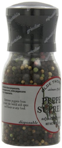 Olde Thompson Pepper Supreme, 4.8-Ounce Grinders (Pack of 2)