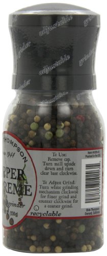 Olde Thompson Pepper Supreme, 4.8-Ounce Grinders (Pack of 2)