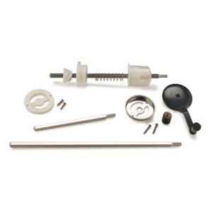 woodriver project kit - ceramic hand crank salt or pepper mill grinder mechanism kit - black enamel