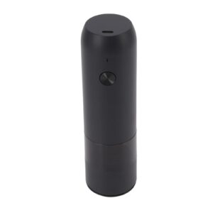 electric pepper grinder, lasting rechargeable electric pepper mill heavy duty vanilla salt sea salt (black)