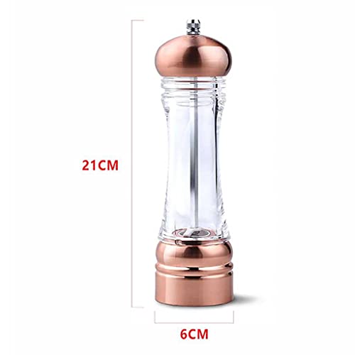 Pepper Grinder Large Rose Gold Home Pepper Grinder Manual Grinder Bottle Salt And Pepper Grinders For Kitchen Dining Cooking Bbq