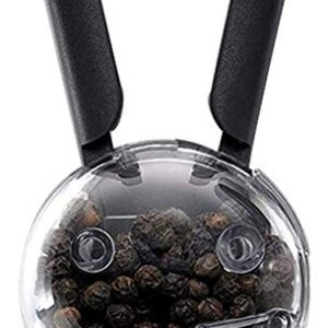 Salt and Pepper Grinder Manual Spice Grinder Multifunctional Kitchen Tools Black Rabbit Ears Design Abrader,Not Mini