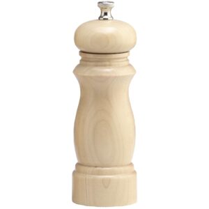 chef specialties 6 inch salem pepper mill - natural - made in usa