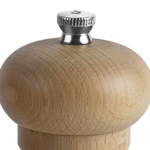 Cole & Mason HA0825P Beech Capstan A8 Salt Mill, Precision+ Wooden, Beech Wood, 200 mm, Single, Includes 1 x Salt Grinder