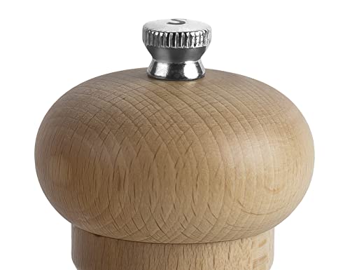 Cole & Mason HA0825P Beech Capstan A8 Salt Mill, Precision+ Wooden, Beech Wood, 200 mm, Single, Includes 1 x Salt Grinder