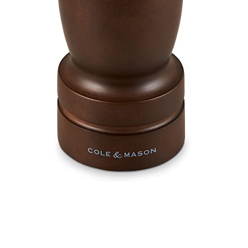 Cole & Mason Precision Grind Forest Capstan Pepper Mill, Stained Beech Wood/Walnut, 31.5 cm
