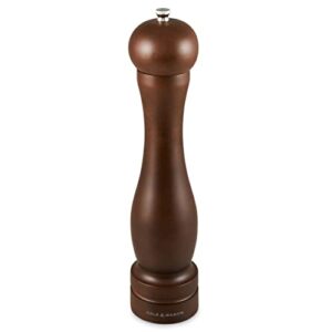 Cole & Mason Precision Grind Forest Capstan Pepper Mill, Stained Beech Wood/Walnut, 31.5 cm