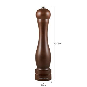 Cole & Mason Precision Grind Forest Capstan Pepper Mill, Stained Beech Wood/Walnut, 31.5 cm