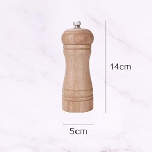 Roskio Manual Acrylic Pepper Mill Salt Grinder Wooden 5 Inches for Home Kitchen Restaurant Monther's Day