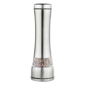 aunkier salt and pepper grinders, table salt grinders with adjustable ceramic coarse seasoners, stainless steel grinder kits for kitchen cooking
