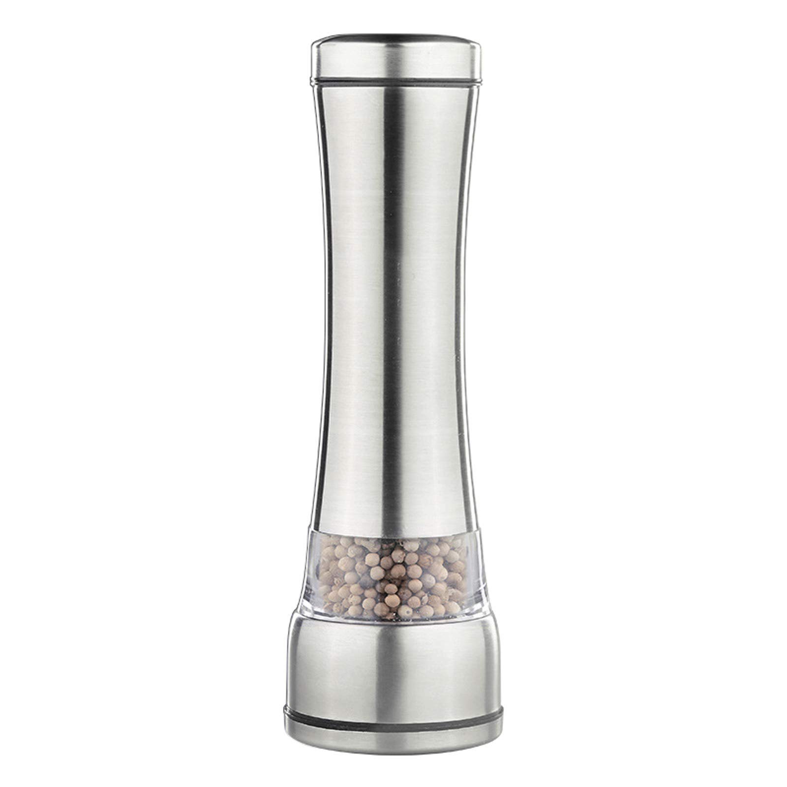 AUNKIER Salt and Pepper Grinders, Table Salt Grinders with Adjustable Ceramic Coarse Seasoners, Stainless Steel Grinder Kits for Kitchen Cooking