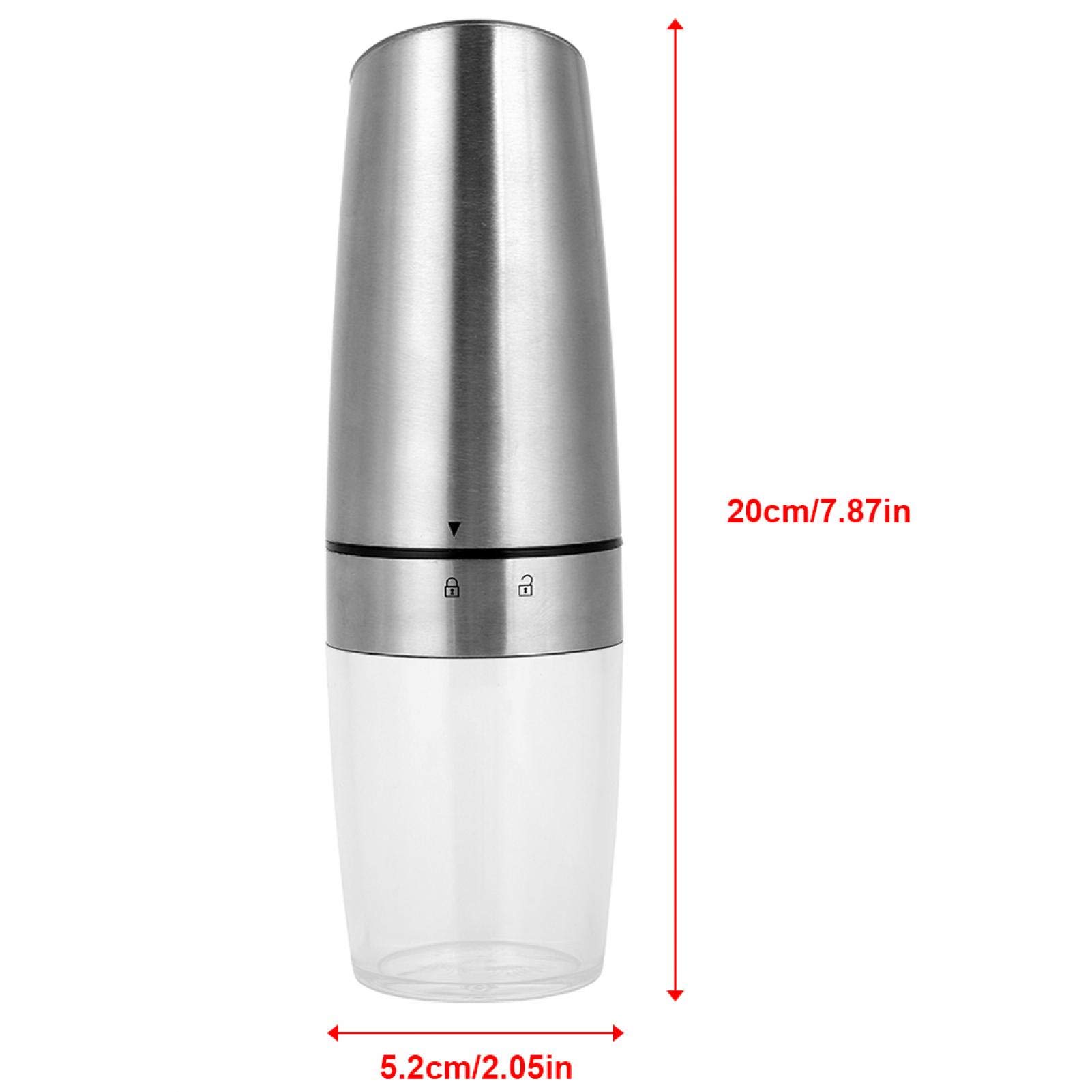 Electric Pepper Mill and Salt Grinder Automatic Stainless Steel Gravity Induction Grinding Cumin Spices Machine Kitchen Tool