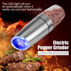 Electric Pepper Mill and Salt Grinder Automatic Stainless Steel Gravity Induction Grinding Cumin Spices Machine Kitchen Tool