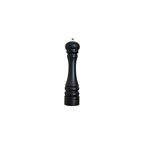 Mr. Dudley 12-Inch Hardwood Peppermill, Matte Black