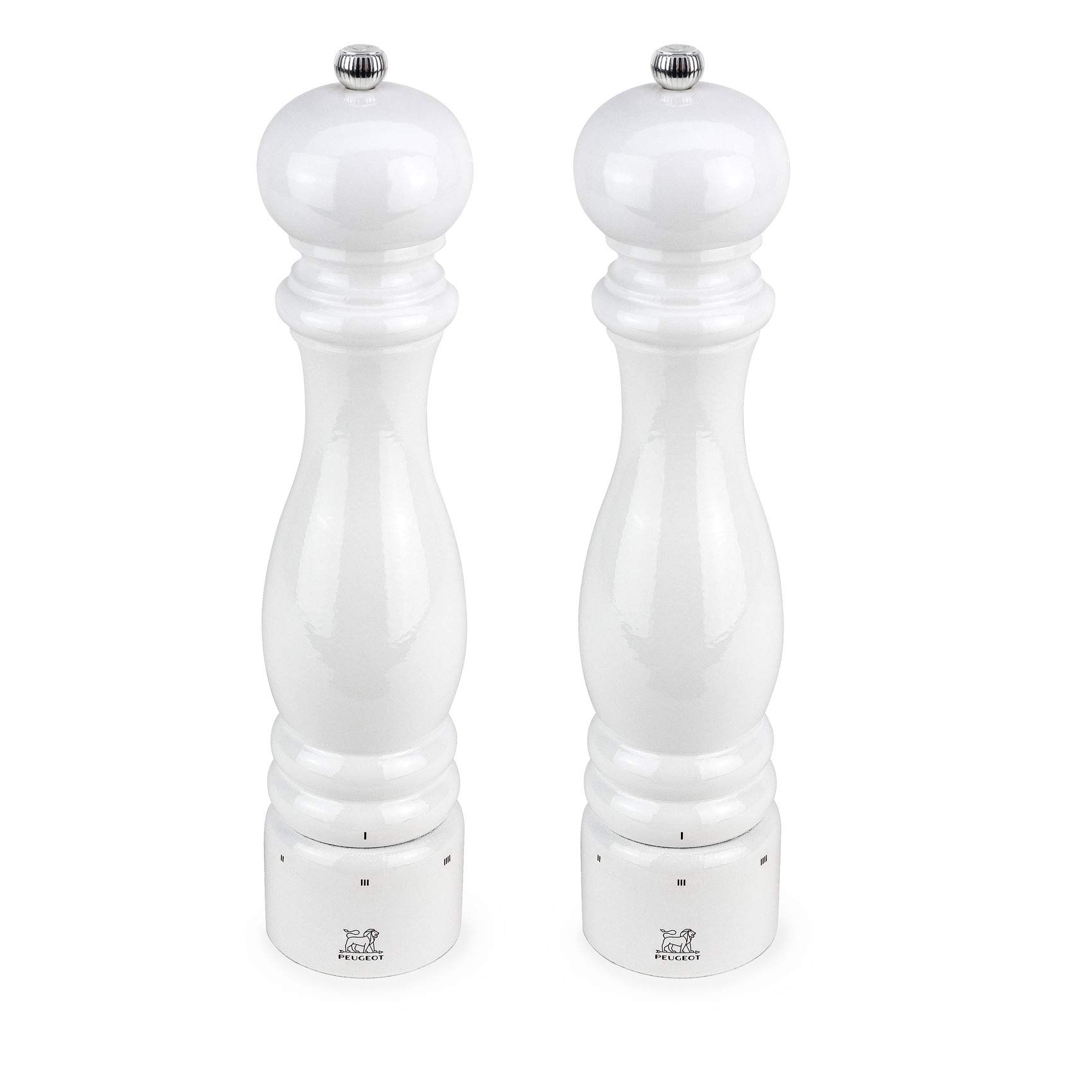 Peugeot Paris u Select White Lacquer 12-in Pepper and Salt Mill Set