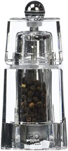 peugeot chaumont acrylic pepper mill, 11cm/4-1/2-inch, clear (940211)
