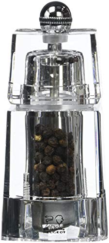 Peugeot Chaumont Acrylic Pepper Mill, 11cm/4-1/2-Inch, clear (940211)