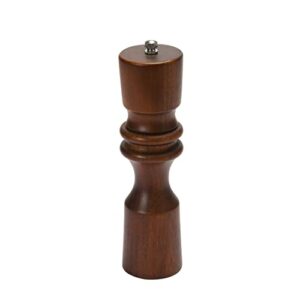 bloomingville acacia wood and stainless steel, stained finish pepper mill, 2"l x 2"w x 8"h, natural