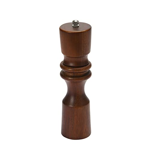 Bloomingville Acacia Wood and Stainless Steel, Stained Finish Pepper Mill, 2"L x 2"W x 8"H, Natural