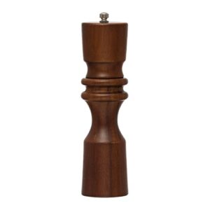 Bloomingville Acacia Wood and Stainless Steel, Stained Finish Pepper Mill, 2"L x 2"W x 8"H, Natural