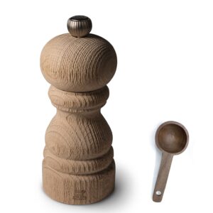 Peugeot Paris Nature 5 inch Pepper Mill - With Wooden Spice Scoop