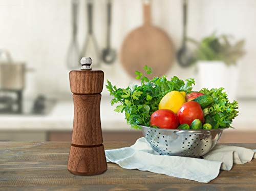 Kamenstein Nottingham Pepper Grinder, 4.5-inch, Wood