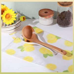 Ceramic Spoon Rest Flower Utensil Holder Sunflower Spoon Rest for Stove Gold Rim Kitchen Decor Spoon Sunflower Kitchen Accessories Cooking Utensil Gifts Farmhouse Spoon Rest for Kitchen Coffee Bar