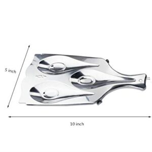 Stainless Spoon Rest,Spoon Rests,Sturdy and Durable Stainless Steel Spoon Rests for Kitchen