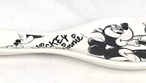 Disney Mickey and Minnie Mouse Sketch Ceramic Spoon Rest, 9 Inches