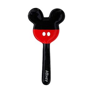 zrike disney mickey figural spoon rest - functional ceramic utensil holder with iconic design doubles as decor on kitchen counter or dining table microwave & dishwasher safe a gift for any occasion