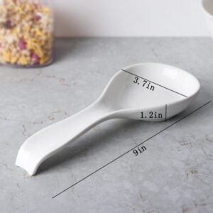 Ceramic Spoon Rests for Kitchen Spoon Rest for Stove Top Countertop Utensil Rest Ladle Spoon Holder for Cooking Home Decor
