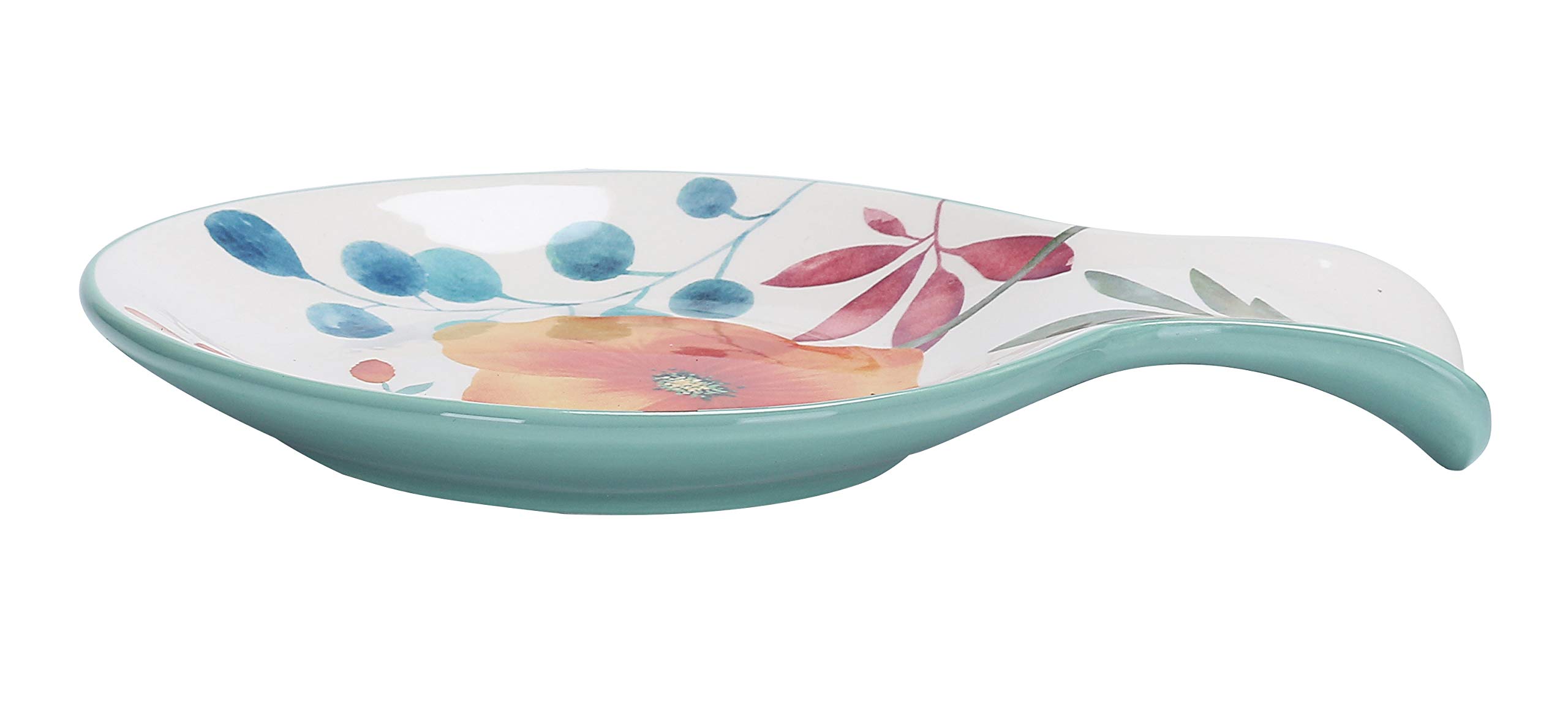 Bico Flower Carnival Ceramic Spoon Rest, House Warming Gift, Dishwasher Safe