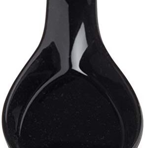 Fox Run Mason Jar Spoon Rest, 7.75 x 2.75 x 1.5 inches, Black