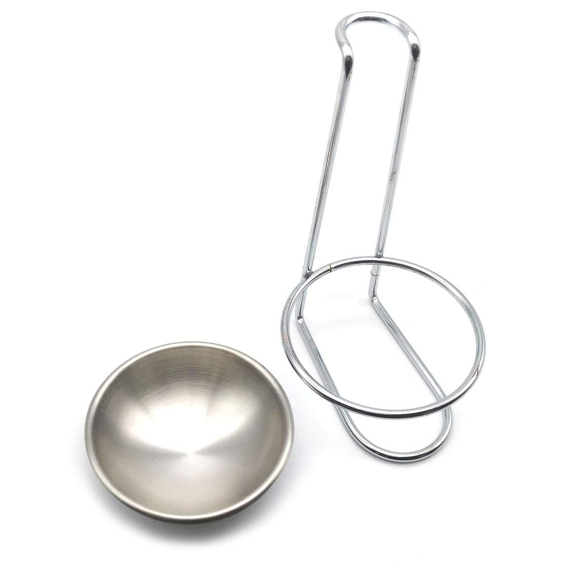 Stainless Steel Spoon Rest Holder,Long Handle Vertical Saving Soup Ladles Holders Ladle Rest Soup Ladle Holder