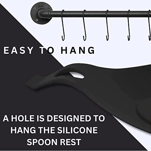 Silicone Spoon Rests"sets of 3": Keep Countertops Clean