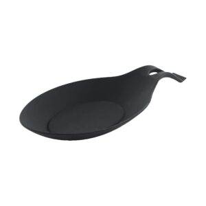silicone spoon rest for kitchen spoon holder - black