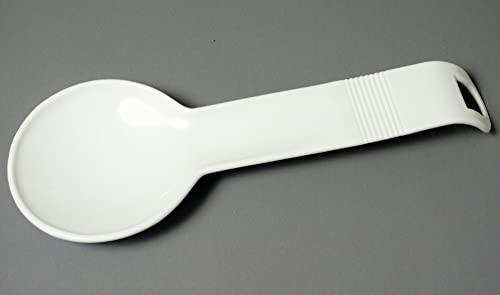 Chef Craft Select Plastic Spoon Rest, 12.25 inches in length, White