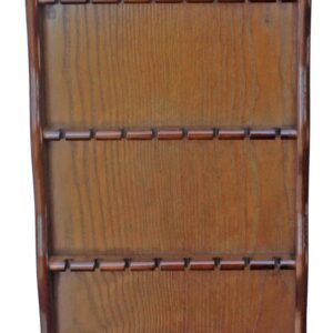 Spoon Rack Holder to hold 24 Souvenir Spoons Teaspoon Collection Walnut Finish Display Case No Door