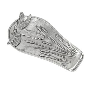 crosby & taylor dragonfly pewter spoon rest