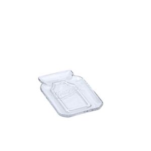 mason craft & more glass tableware collection, spoon rest, clear