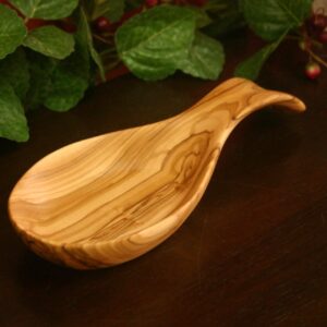 Handmade Olive Wood Kitchen Spoon Rest from Holy Land/Bethlehem