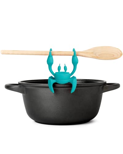 OTOTO Pack of 2 - Aqua the Crab Spoon Rest + Red the Crab Utensil Holder