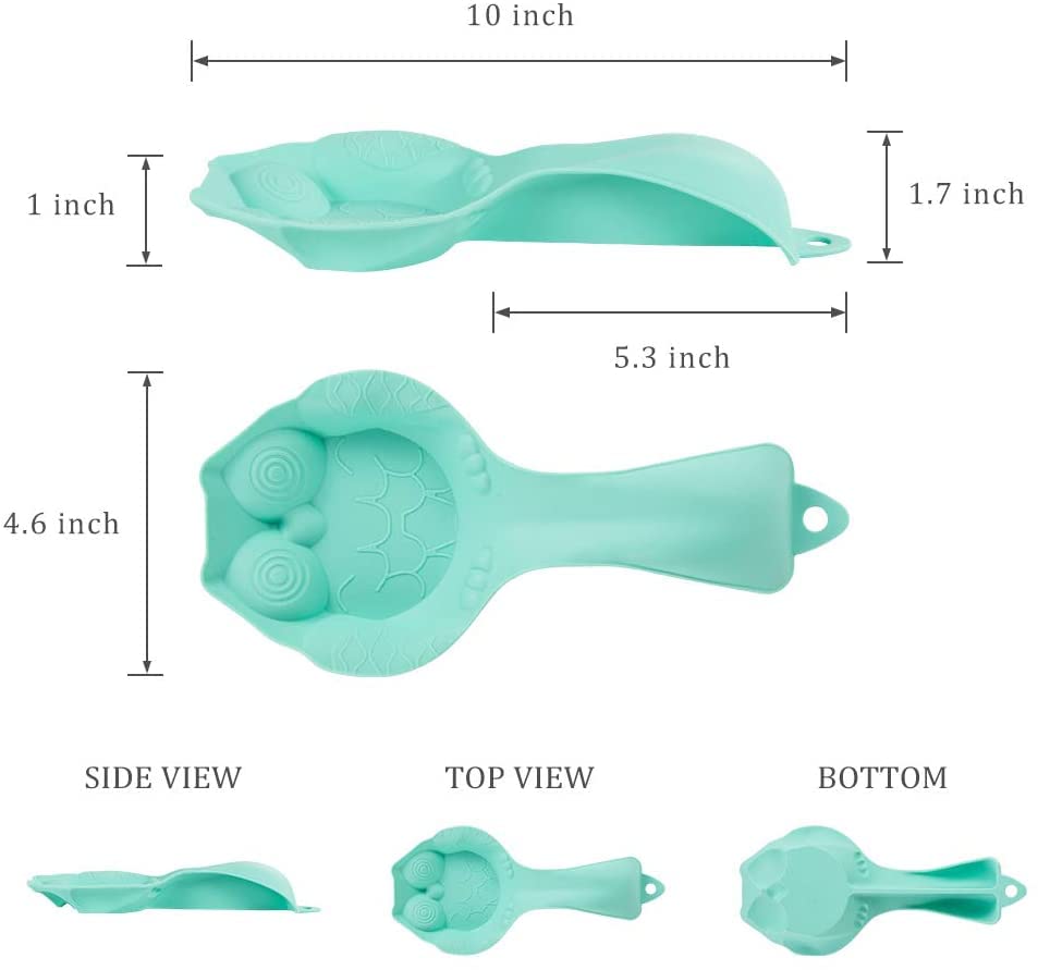 Webake Silicone Spoon Rest 2 Pack for Stove Top, Owl Shape Cooking Spoon Holder, Ladle Holder, Spatula Holder for Kitchen, Dining Table, Fork, BBQ Brushes, Tongs